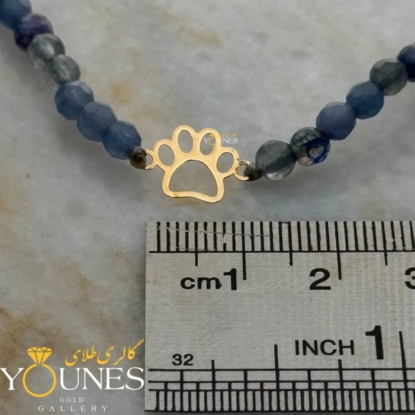 دستبند پنجه گربه طلا لیزری